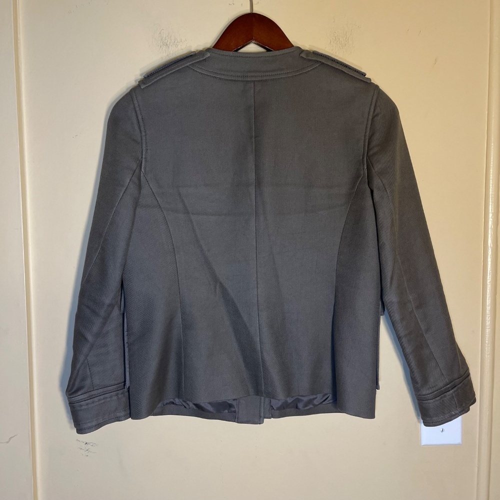 Philipp Plein Women’s Dark Gray Military-Style Jacket - Picture 2 of 10